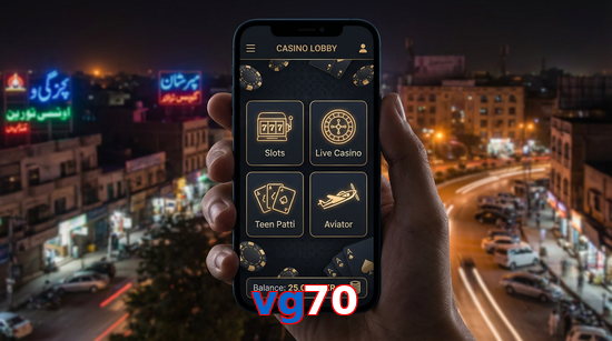 Main screen of Vg70 app page for PK players